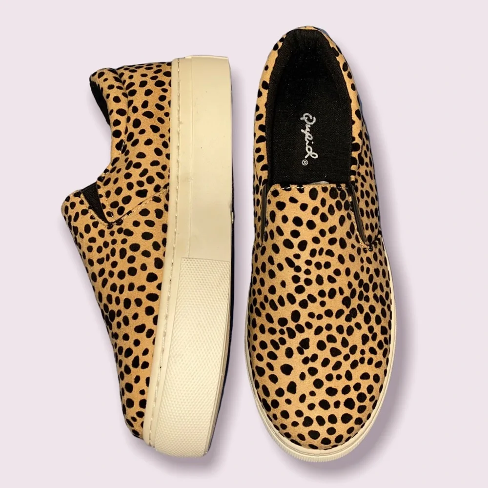 NEW Animal Print Slip-On Shoes - Women’s size 7